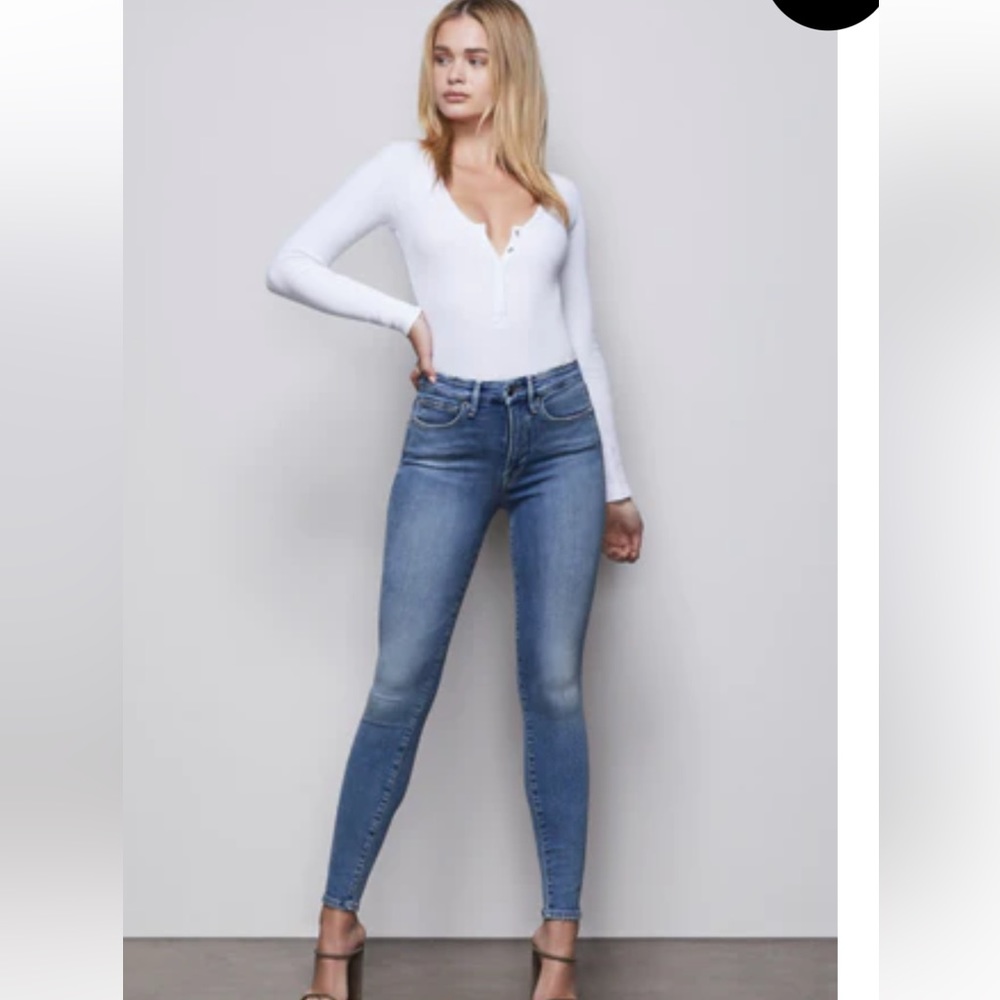 Good American Good Waist skinny jeans